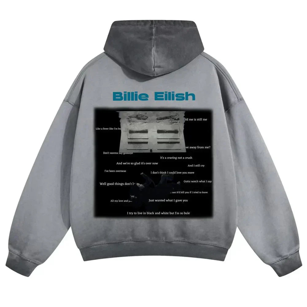 Grey Billie Eilish Hoodie