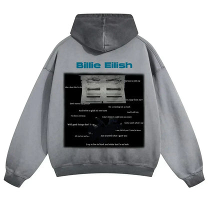 Grey Billie Eilish Hoodie