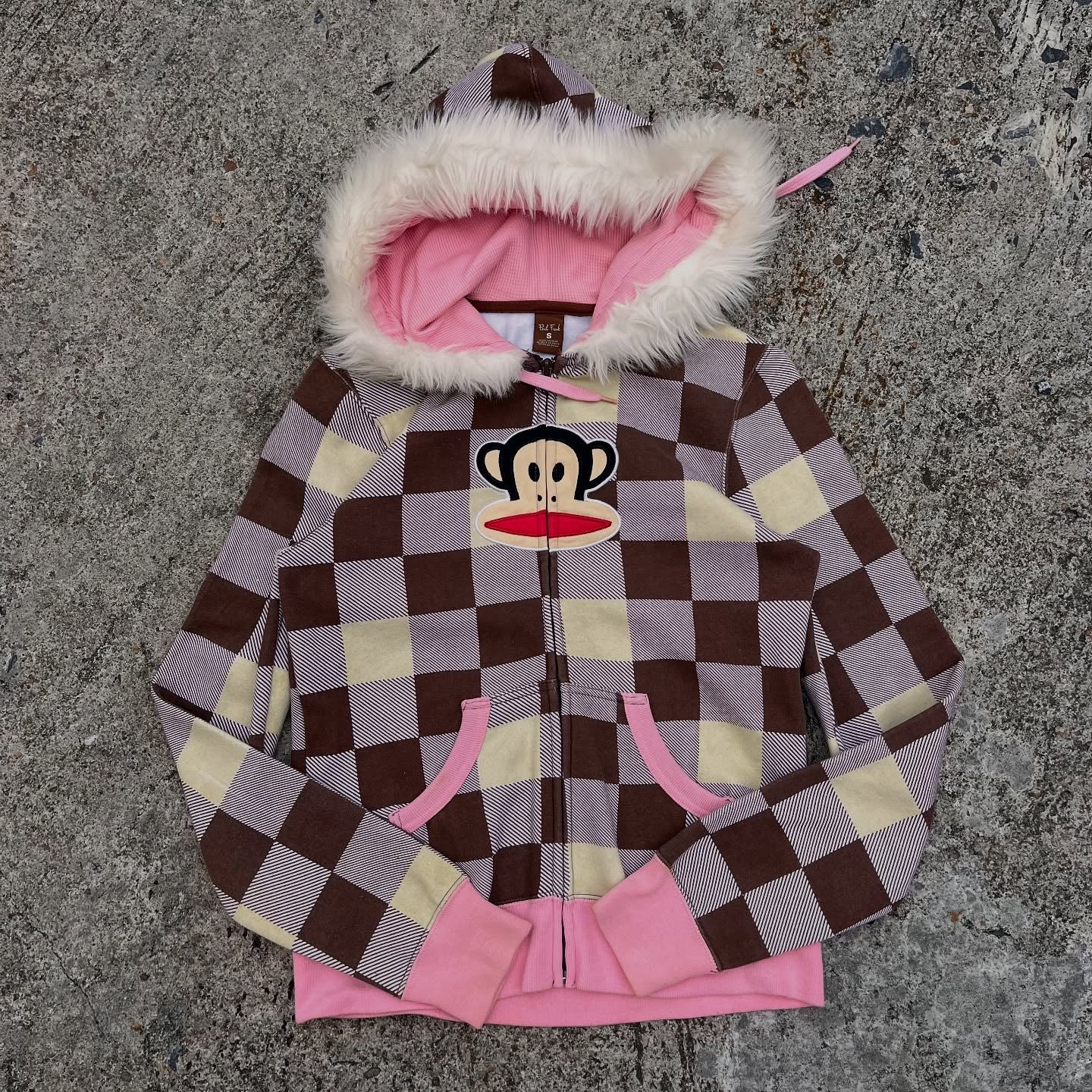 Checkered Monkey Hoodie
