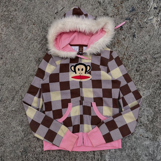 Checkered Monkey Hoodie
