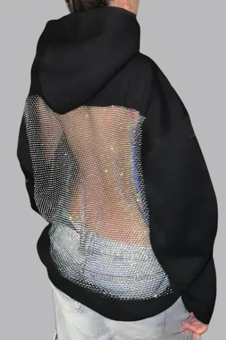 Crystal Mesh Hoodie
