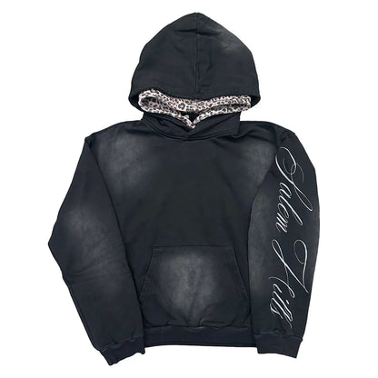 Black Leopard Hoodie
